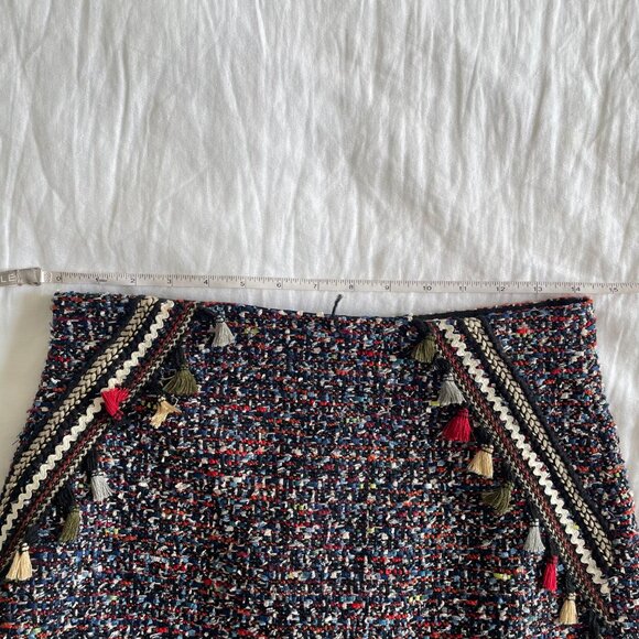 Zara Tweed Knit Multicolor Skirt (sz M) - Picture 7 of 8